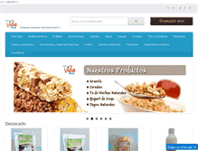 Tablet Screenshot of alimentosnaturalesvidasana.com
